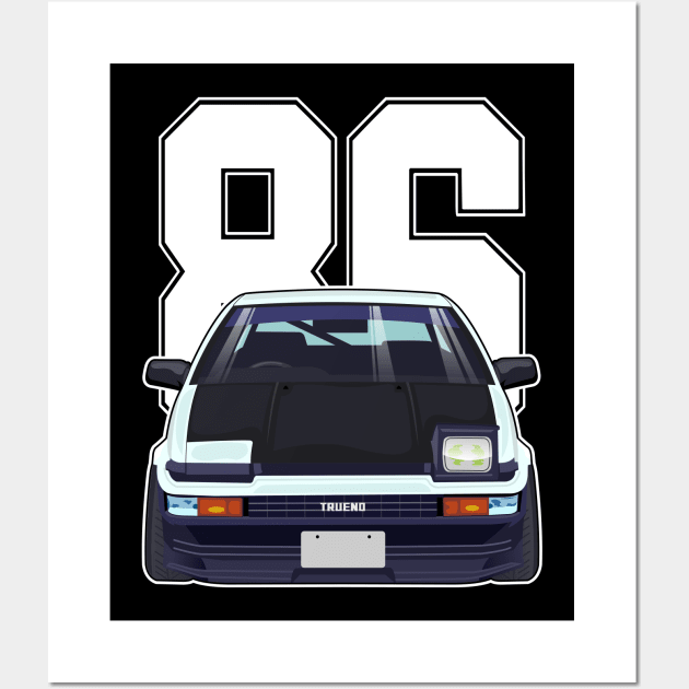 Toyota Sprinter Trueno AE86 Wall Art by squealtires